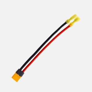 Voltium Energy® Cable Set – XT60 Male to 6,3mm Faston Isolated | 12AWG | 15CM